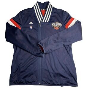 Adidas New‎ Orleans Pelicans Women Jacket XL Red White Blue NBA